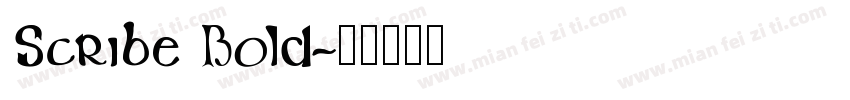 Scribe Bold字体转换